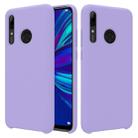 Solid Color Liquid Silicone Dropproof Protective Case for Huawei Enjoy 9s (Purple) - 1