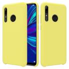 Solid Color Liquid Silicone Dropproof Protective Case for Huawei Enjoy 9s (Yellow) - 1