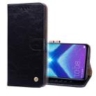 Business Style Oil Wax Texture Horizontal Flip Leather Case for Huawei Honor 8X, with Holder & Card Slots & Wallet(Black) - 1