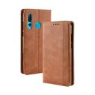 Magnetic Buckle Retro Texture Horizontal Flip Leather Case for Huawei nova 4, with Holder & Card Slots & Wallet (Brown) - 1