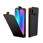 Business Style Vertical Flip TPU Leather Case for Huawei Honor 10 Lite, with Card Slot (Black) - 1