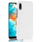 Shockproof Crocodile Texture PC + PU Case for Huawei Y6 Pro (2019) (White) - 1