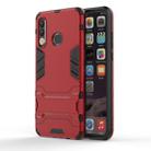 Shockproof PC + TPU Case for Huawei P30 Lite, with Holder(Red) - 1