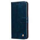 Business Style Oil Wax Texture Horizontal Flip Leather Case for Huawei P30, with Holder & Card Slots & Wallet (Blue) - 2