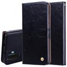 Business Style Oil Wax Texture Horizontal Flip Leather Case for Huawei P30 Pro, with Holder & Card Slots & Wallet (Black) - 1