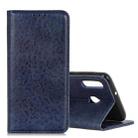 Magnetic Retro Crazy Horse Texture Horizontal Flip Leather Case for Huawei Y6 2019, with Holder & Card Slots & Photo Frame(Blue) - 1