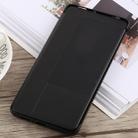 Litchi Texture Smart Horizontal Flip Leather Case for Huawei Mate 20 X, With Call Display ID (Black) - 2