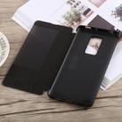 Litchi Texture Smart Horizontal Flip Leather Case for Huawei Mate 20 X, With Call Display ID (Black) - 4