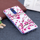 For Huawei  Mate 10 Lite Noctilucent Plum Pattern TPU Soft Back Case Protective Cover - 1