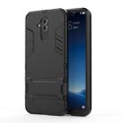 Shockproof PC + TPU Case for Huawei Mate 20 Lite, with Holder(Black) - 1