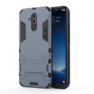 Shockproof PC + TPU Case for Huawei Mate 20 Lite, with Holder(Navy Blue) - 1