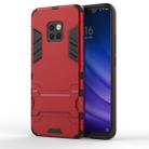 Shockproof PC + TPU Case for Huawei Mate 20 Pro, with Holder(Red) - 1