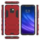 Shockproof PC + TPU Case for Huawei Mate 20 Pro, with Holder(Red) - 5