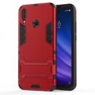 Shockproof PC + TPU Case for Huawei Y9 (2019) / Enjoy 9 Plus, with Holder(Red) - 1