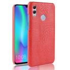 Shockproof Crocodile Texture PC + PU Case for Huawei P Smart (2019) (Red) - 1