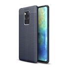 Litchi Texture TPU Shockproof Case for Huawei Mate 20 X (Navy Blue) - 1