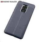 Litchi Texture TPU Shockproof Case for Huawei Mate 20 X (Navy Blue) - 2