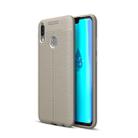 Litchi Texture TPU Shockproof Case for Huawei Y9 (2019) (Grey) - 1