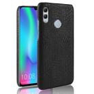 Shockproof Crocodile Texture PC + PU Case for Huawei Y7 (2019) (Black) - 1