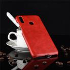 Shockproof Litchi Texture PC + PU Case for Huawei Y7 (2019) (Red) - 1