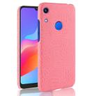 Shockproof Crocodile Texture PC + PU Case for Huawei Honor 8A (Pink) - 1