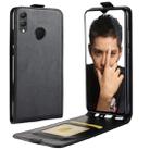 Business Style Vertical Flip Leather Protective Back Cover Case for Huawei Honor 8X, with Card Slot (Black) - 1