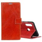 Retro Crazy Horse Texture Horizontal Flip Leather Case for Huawei P30 Lite, with Wallet & Holder & Card Slots & Photo Frame (Red) - 1