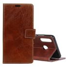 Retro Crazy Horse Texture Horizontal Flip Leather Case for Huawei P30 Lite, with Wallet & Holder & Card Slots & Photo Frame (Brown) - 1