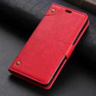 Copper Buckle Retro Crazy Horse Texture Horizontal Flip Leather Case for Huawei P30 Lite, with Holder & Card Slots & Wallet (Red) - 1