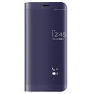 For Huawei  P10 Plus Electroplating PC + PU Horizontal Flip Protective Case with Holder & Sleep / Wake-up Function (Purple) - 1