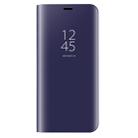 For Huawei  Mate 9 Electroplating PC + PU Horizontal Flip Protective Case with Holder & Sleep / Wake-up Function (Purple) - 1