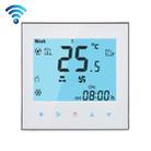 LCD Display Air Conditioning 2-Pipe Programmable Room Thermostat for Fan Coil Unit, Supports Wifi(White) - 1