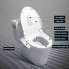 ZMJH 47.5cm Household Bathroom Button Automatic Cleaning Heating Intelligent Bidet Toilet Cover - 3
