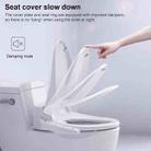 ZMJH 47.5cm Household Bathroom Button Automatic Cleaning Heating Intelligent Bidet Toilet Cover - 8