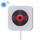 KC-808 Wall Mounted Bluetooth 4.2+EDR CD Player with Remote Control, Support FM(White) - 1