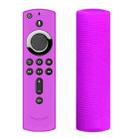 Non-slip Texture Washable Silicone Remote Control Cover for Amazon Fire TV Remote Controller (Purple) - 1
