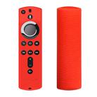 Non-slip Texture Washable Silicone Remote Control Cover for Amazon Fire TV Remote Controller (Red) - 1