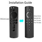 Non-slip Texture Washable Silicone Remote Control Cover for Amazon Fire TV Remote Controller (Red) - 2