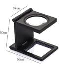 Mini Desk Style 10x Magnification Loupe Metal Antique Magnifier (Black) - 2