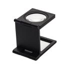 Mini Desk Style 10x Magnification Loupe Metal Antique Magnifier (Black) - 3