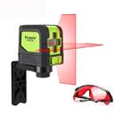 9011R 1V1H 20mW 2 Line Red Beam Laser Level Covering Walls and Floors (Red) - 1
