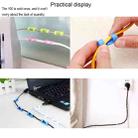 100 PCS Cable Fixed Clip Wire Organizer with Adhesive Random Color Delivery - 2