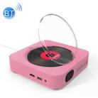 KC-606 Wall Mounted Bluetooth 4.2+EDR DVD Player with Remote Control, Support FM(Pink) - 1