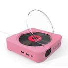 KC-606 Wall Mounted Bluetooth 4.2+EDR DVD Player with Remote Control, Support FM(Pink) - 2