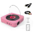 KC-606 Wall Mounted Bluetooth 4.2+EDR DVD Player with Remote Control, Support FM(Pink) - 6