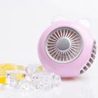 LORDNINO SBF003 3W USB Charging Portable Electric Fan with Magnetic Wristband, 3 Speed Control (Pink) - 1