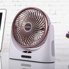 OCUBE D75 4W USB Charging Household Air Circulation Fan,  with 3 Speed Control & Power Output Function(Rose Gold) - 1