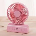 OCUBE D402 4W USB Charging Portable Mobile Fan,  with 4 Speed Control(Pink) - 1