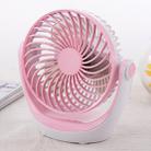 OCUBE D602 4W USB Charging Portable Desktop Fan,  with 3 Speed Control (Pink) - 1
