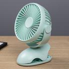 OCUBE D603 4W USB Charging Portable Desktop Fan Clip Fan,  with 4 Speed Control (Green) - 1